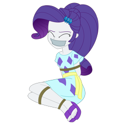 Size: 2500x2500 | Tagged: safe, artist:nie-martw-sie-o-mnie, rarity, human, equestria girls, equestria girls specials, g4, my little pony equestria girls: spring breakdown, bondage, bound and gagged, clothes, cruise outfit, dress, eyes closed, female, femsub, gag, rarisub, rope, rope bondage, sandals, simple background, solo, submissive, tape, tape gag, transparent background