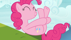 Size: 1920x1080 | Tagged: safe, screencap, pinkie pie, earth pony, pony, g4, my little pony: friendship is magic, rock solid friendship, female, outdoors, solo