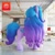 Size: 800x800 | Tagged: safe, izzy moonbow, inflatable pony, pony, unicorn, g5, 360 inflatable, female, horn, indoors, inflatable, inflatable unicorn, irl, izzy is tol, logo, mare, matte, opaque inflatable, photo, shiny floor, side view, solo, standing, watermark