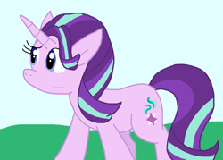 Size: 1026x733 | Tagged: safe, artist:cmara, starlight glimmer, pony, unicorn, g4, female, horn, outdoors, solo