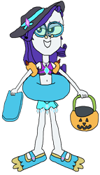 Size: 1941x3405 | Tagged: safe, artist:christian soto, rarity, equestria girls, equestria girls specials, g4, my little pony equestria girls: better together, my little pony equestria girls: forgotten friendship, belly, belly button, bikini, clothes, female, flippers, goggles, halloween, hat, holiday, inner tube, kickboard, noseclip, pool toy, pumpkin bucket, sarong, simple background, solo, sunscreen, swimsuit, towel, transparent background, trick or treat, water wings