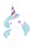 Size: 2000x3000 | Tagged: safe, artist:slimeprnicess, princess celestia, alicorn, pony, g4, 27, cake, cakelestia, drawthread, female, food, happy birthday, hat, looking at you, mare, party hat, requested art, simple background, sketch, solo, white background