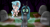 Size: 1668x898 | Tagged: safe, artist:alexeigribanov, cozy glow, queen chrysalis, changeling, changeling queen, pegasus, pony, .mov, g4, dead tree, duo, forest, gate, gravestone, graveyard, halloween, holiday, implied storm king, nature, night, outdoors, pony.mov, scared, shantae, tree