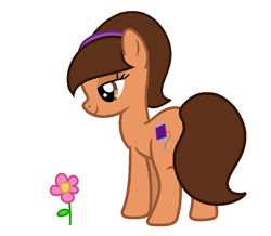 Size: 970x844 | Tagged: safe, artist:muhammad yunus, oc, oc only, oc:lisa kincade, earth pony, pony, g4, base used, female, flower, mare, rearing, simple background, solo, sultry pose, white background