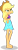 Size: 1408x3969 | Tagged: safe, alternate version, artist:dustinwatsongkx, applejack, human, equestria girls, g4, accessory swap, applejack's hat, armpits, bare arms, bare legs, bare shoulders, barefoot, blonde hair, clothes, clothes swap, cowboy hat, feet, female, freckles, green eyes, hand on hip, hat, jewelry, low ponytail, necklace, orange skin, rarity's blue sarong, rarity's purple bikini, sarong, simple background, skirt, sleeveless, smug, solo, stetson, swimsuit, swimsuit swap, transparent background, vector