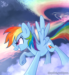 Size: 1200x1300 | Tagged: safe, artist:syrikatgrubiyana, rainbow dash, pegasus, pony, g4, female, mare, solo