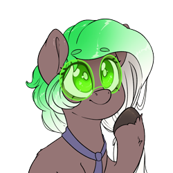 Size: 3000x3000 | Tagged: safe, artist:fluffyxai, oc, oc only, oc:cutting edge, pony, glasses, simple background, smiling, solo, transparent background