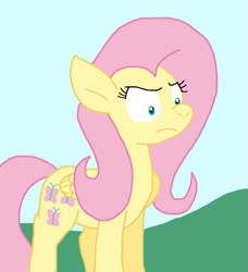 Size: 805x882 | Tagged: safe, artist:cmara, fluttershy, pegasus, pony, g4, outdoors, solo