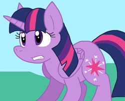 Size: 833x672 | Tagged: safe, artist:cmara, twilight sparkle, alicorn, pony, g4, female, outdoors, solo, twilight sparkle (alicorn)