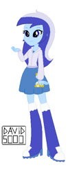 Size: 306x630 | Tagged: safe, artist:xxdavid5000xx, minuette, equestria girls, g4, simple background, solo, white background