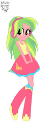 Size: 288x664 | Tagged: safe, artist:xxdavid5000xx, lemon zest, equestria girls, g4, simple background, solo, white background