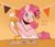 Size: 932x796 | Tagged: safe, artist:beyhr, pinkie pie, earth pony, pony, g4, apron, baking, blue eyes, brown text, clothes, colored eyebrows, colored hooves, cookie, curly mane, curly tail, eyebrows, eyebrows visible through hair, eyelashes, female, floating eyebrows, food, frosting, halloween, holiday, hooves, icing bag, indoors, looking at something, mare, mismatched hooves, multicolored hooves, pennant, pink coat, pink mane, pink tail, ponytober, ponytober 2024, shiny mane, shiny tail, signature, solo, tail, textured background, three quarter view, tongue out, unshorn fetlocks