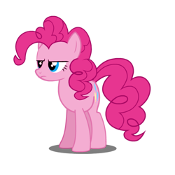 Size: 4096x4096 | Tagged: safe, artist:pinkpink99, pinkie pie, earth pony, pony, g4, absurd resolution, female, mare, pinkie pie is not amused, simple background, solo, transparent background, unamused, when she doesn't smile