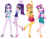 Size: 1280x990 | Tagged: safe, artist:diana173076, princess cadance, sci-twi, starlight glimmer, sunset shimmer, twilight sparkle, human, equestria girls, g4, belly, belly button, bikini, clothes, feet, female, flip-flops, glasses, group, quartet, sandals, sarong, sci-twi swimsuit, simple background, sunset shimmer swimsuit, swimsuit, white background