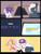 Size: 6000x8000 | Tagged: safe, artist:imposter dude, oc, oc only, oc:snowie aura, oc:tempest streamrider, pegasus, pony, unicorn, comic, duo, female, filly, foal, happy, horn, indoors, magic, male, monitor, stallion, trophy, winner