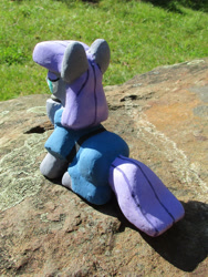 Size: 1633x2177 | Tagged: safe, alternate version, artist:malte279, part of a set, boulder (g4), maud pie, earth pony, pony, g4, concrete, craft, female, mare, outdoors, sculpture, solo, ytong