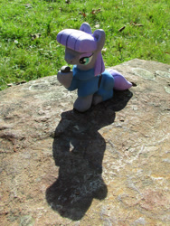 Size: 1944x2592 | Tagged: safe, alternate version, artist:malte279, part of a set, boulder (g4), maud pie, earth pony, pony, g4, concrete, craft, female, mare, outdoors, sculpture, solo, ytong