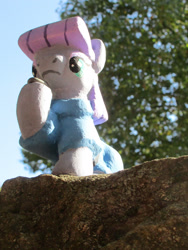 Size: 1567x2089 | Tagged: safe, alternate version, artist:malte279, part of a set, boulder (g4), maud pie, earth pony, pony, g4, concrete, craft, female, irl, mare, outdoors, photo, sculpture, solo, ytong