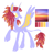 Size: 1402x1450 | Tagged: safe, artist:peaceandlove26, oc, oc only, oc:wistful sunset, alicorn, pony, 2021, alicorn oc, big eyes, blank flank, cloven hooves, color palette, colored, colored eyelashes, colored pinnae, curly mane, curly tail, dreadlocks, flat colors, horn, lavender coat, leonine tail, lineless, long horn, long legs, long mane, long tail, looking back, old art, open mouth, open smile, profile, purple coat, raised hoof, smiling, solo, spread wings, standing on three hooves, striped horn, tail, tall ears, thin, thin tail, three toned mane, three toned tail, turned head, unicorn horn, white eyelashes, white pupils, wings, yellow eyes