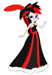 Size: 2500x3606 | Tagged: safe, artist:cartoonmasterv3, oc, oc only, oc:red arrow, human, equestria girls, g4, clothes, dress, gown, long dress, long skirt, skirt, solo, vector