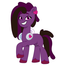 Size: 1200x1200 | Tagged: safe, artist:prixy05, oc, oc only, oc:tmoney, earth pony, pony, g5, my little pony: tell your tale, female, headphones, mare, simple background, solo, transparent background, vector