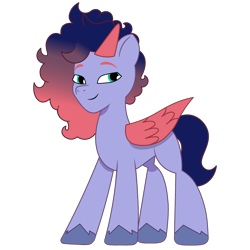 Size: 1200x1200 | Tagged: safe, artist:prixy05, oc, oc only, oc:sapphire spirit, pegasus, pony, g5, my little pony: tell your tale, horn, male, simple background, solo, stallion, transparent background, vector