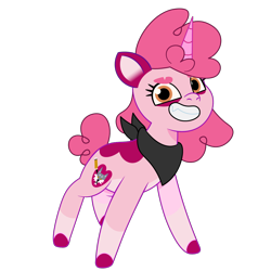 Size: 1200x1200 | Tagged: safe, artist:prixy05, oc, oc only, oc:rinna binna, pony, unicorn, g5, my little pony: tell your tale, bandana, female, horn, mare, simple background, solo, transparent background, vector