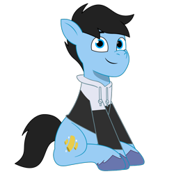 Size: 1200x1200 | Tagged: safe, artist:prixy05, oc, oc only, oc:makaroni, earth pony, pony, g5, my little pony: tell your tale, clothes, hoodie, male, simple background, solo, stallion, transparent background, vector