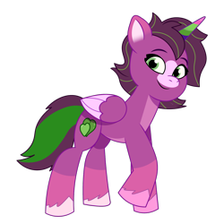 Size: 1200x1200 | Tagged: safe, artist:prixy05, oc, oc only, oc:dreeze greenheart, alicorn, pony, g5, my little pony: tell your tale, female, mare, simple background, solo, transparent background, vector