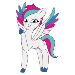 Size: 1200x1200 | Tagged: safe, artist:prixy05, zipp storm, pegasus, pony, g5, my little pony: tell your tale, alternate hairstyle, female, mare, redesign, simple background, slender, solo, thin, transparent background, vector