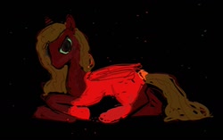 Size: 1440x906 | Tagged: safe, artist:vemrill, oc, oc only, pegasus, pony, lying down, pegasus oc, prone, red coat, solo