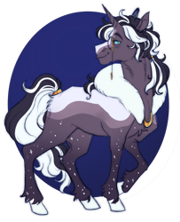 Size: 1566x1930 | Tagged: safe, artist:cactiflowers, oc, oc only, oc:catching stars, pony, unicorn, horn, male, monocle, solo, stallion