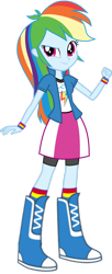 Size: 737x1800 | Tagged: safe, artist:octosquish7260, artist:pedro123emanuel, editor:pedro123emanuel, rainbow dash, human, equestria girls, g4, simple background, solo, transparent background