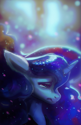 Size: 1870x2880 | Tagged: dead source, safe, artist:hierozaki, princess luna, alicorn, pony, g4, crying, female, mare, sad, solo