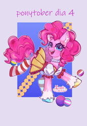 Size: 828x1201 | Tagged: safe, artist:zackchibi, pinkie pie, earth pony, pony, g4, solo