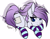 Size: 3732x2899 | Tagged: safe, artist:tawnysweet, oc, oc only, oc:hawrs, earth pony, clothes, female, looking at you, mare, purple mane, simple background, socks, solo, striped socks, thigh highs, unhappy, white background