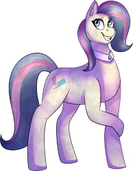 Size: 1306x1635 | Tagged: safe, artist:theatroid, bonna fide, glamour gleam, crystal pony, commission, commissioner:reversalmushroom, simple background, solo, transparent background