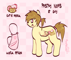 Size: 688x586 | Tagged: safe, artist:poopslug, oc, oc only, oc:pastry noms, pegasus, chubby, male, male oc, pegasus oc, reference sheet