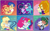 Size: 5033x3136 | Tagged: safe, artist:purfectprincessgirl, adagio dazzle, applejack, aria blaze, flash sentry, fluttershy, pinkie pie, rainbow dash, rarity, sci-twi, sonata dusk, sunset shimmer, timber spruce, twilight sparkle, human, equestria girls, g4, blushing, cheek kiss, crack shipping, female, gradient background, grin, hug, humane five, humane seven, humane six, implied spike, kiss mark, kissing, lesbian, lipstick, looking at each other, looking at someone, male, open mouth, open smile, plushie, sharp teeth, ship:flashimmer, ship:pinkiedash, shipping, shyagio, smiling, smiling at each other, sonatajack, sparkleblaze, straight, teeth, the dazzlings, timberity, tsundere