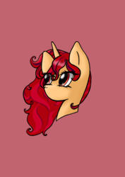 Size: 2480x3508 | Tagged: source needed, safe, artist:risya, oc, oc:stellar blossom, pony, unicorn, bust, female, hair, horn, mare, portrait, simple background, solo