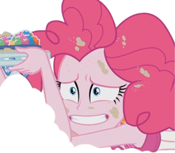 Size: 2896x2520 | Tagged: safe, edit, edited screencap, editor:mrtoonlover83, screencap, pinkie pie, human, equestria girls, g4, background removed, bare shoulders, female, not a vector, simple background, sleeveless, solo, transparent background