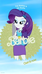 Size: 1080x1920 | Tagged: safe, rarity, human, equestria girls, g4, barbie, barbie (film), female, solo