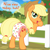 Size: 1919x1919 | Tagged: safe, artist:nitei, applejack, earth pony, pony, g4, apple, apple tree, applejack's hat, bipedal, bipedal leaning, cowboy hat, diaper, diaper butt, diaper fetish, diapered, female, fence, fetish, hat, leaning, mare, non-baby in diaper, outdoors, poofy diaper, rear view, solo, speech bubble, tail, tail hole, talking to viewer, tree