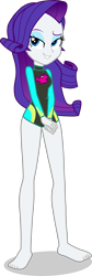 Size: 1339x3973 | Tagged: safe, alternate version, artist:dustinwatsongkx, edit, rarity, human, equestria girls, g4, my little pony equestria girls: better together, accessory swap, barefoot, clothes, clothes swap, feet, female, fluttershy's one-piece swimsuit, fluttershy's swimsuit, fluttershy's wetsuit, legless, long sleeves, one-piece swimsuit, simple background, solo, swimsuit, swimsuit edit, swimsuit swap, transparent background, vector