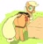 Size: 4034x4096 | Tagged: safe, artist:_ton618_, applejack, earth pony, pony, g4, applebutt, blush lines, blushing, bridle, butt, butt freckles, eyebrows, eyebrows visible through hair, female, freckles, hatless, large butt, looking at you, looking back, looking back at you, mare, missing accessory, no pupils, outdoors, plot, rear view, reins, saddle, simple background, solo, tack, white background