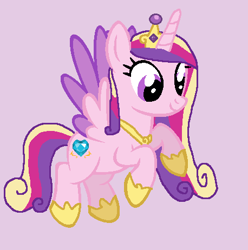 Size: 458x462 | Tagged: safe, artist:diana173076, artist:selenaede, princess cadance, alicorn, pony, g4, alternate universe, base used, crown, female, hoof shoes, jewelry, mare, princess shoes, regalia, simple background, solo, spread wings, tiara, white background, wings