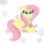 Size: 2136x2113 | Tagged: safe, artist:sparkly-retsuko, fluttershy, pegasus, pony, g4, bubble tea, cheek fluff, cute, drink, ear fluff, female, lying down, mare, prone, shyabetes, smiling, solo