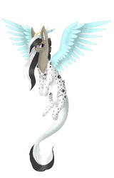 Size: 2203x3443 | Tagged: safe, artist:sofienriquez, oc, oc only, oc:seleen, draconequus, female, simple background, solo, transparent background