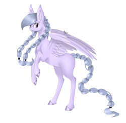 Size: 2405x2337 | Tagged: safe, artist:sofienriquez, oc, oc only, oc:cloudy night (f-lowers088), pegasus, pony, female, mare, simple background, solo, transparent background