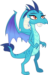 Size: 3000x4698 | Tagged: safe, artist:dashiesparkle, princess ember, dragon, g4, my little pony: friendship is magic, triple threat, .svg available, belly, dragoness, female, high res, looking up, simple background, slender, solo, standing, thin, transparent background, vector